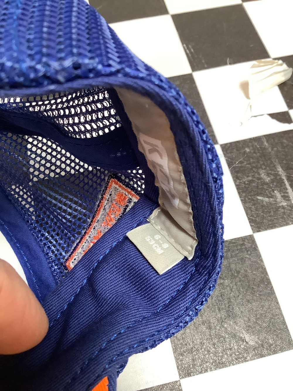 Kith Kids Trucker Hat - Blue, White & Orange - Picture 5 of 5